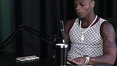 Will Mastro flashes in sheer red lingerie for exhibitionist group fun