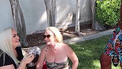 Does Dee Siren suck monster cock in interracial threesome?