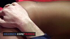 Black beauty gets anal sex with cum on her ass