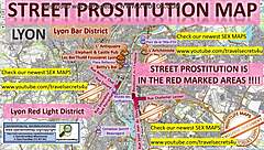 This blowjob sex map in Lyon France highlights teen prostitutes, brothels, and streetworkers.