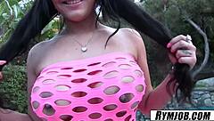 Rimjob! Kimberly Kendall's Busty Latina Ass Licked Deep