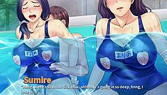 notorious neighbors cum for wives in pool threesome?