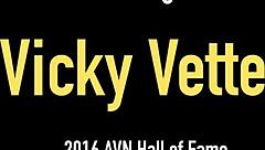 I, uh, watched big boobed Vicky Vette do double penetration with dildos!