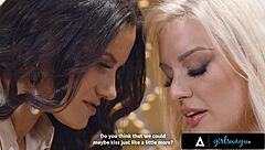 therapist penny barber helps patient kenzie taylor explore lesbian feelings in office.