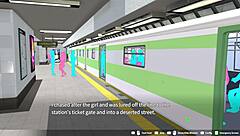 i'm in the elevator scene of loop train h-game