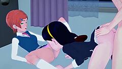 Violet Parr In Threesome Competition! Watch Now!