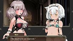 Branded Azel, horny adventurer, prostitute for big cocks in hentai!