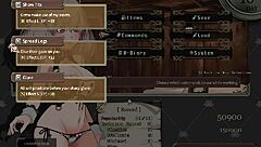 Branded Azel, horny adventurer, prostitute for big cocks in hentai!