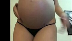 sexy pregnant teen 18+ swallows you and teases you with dancing