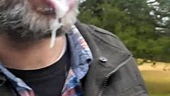 Gay amateur's hot Natchez trace adventure with cum bubbles and more