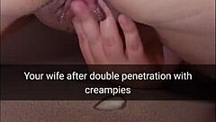 My cheating wife gets multiple creampies