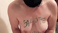 French Female Slave Masturbates Intensely In BDSM Self-Session!