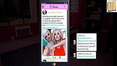 Being A Dik: Chick Route 44 Isabella Kisses In Library