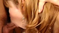 I slide my cock into the ladyboy's ass until he rolls his eyes