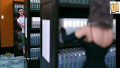 Being A Dik: Chick Route 44 Isabella Kisses In Library