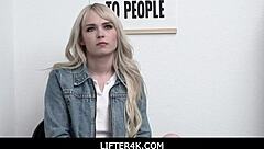 Stepbrother enjoys Lilly Bell's tight teen company more and more.