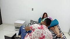 Testing my stepbrother to see if he's gay or not.