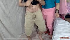 I'm a long-haired stepbrother dancing mujra with desi stepsister Sara