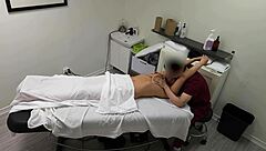 rita white milf got oiled during couples massage and wet pussy play