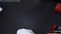 Caught Deepthroating in Gym Locker Room!