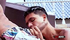 Teen 18+ Doggystyle 3some Blowjob Monster Cock