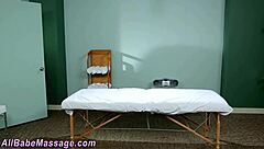 Beautiful woman gets a sensual massage with a lesbian couple