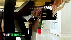 thanksgiving prank war turns into wild stepsibling orgy with stepmom! 😜