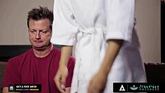 Kira Noir gets a hardcore Nuru massage with cum inside