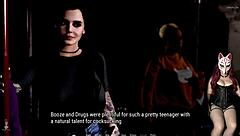 Public toilet blowjob and other Hentai scenes with bent over and doggystyle action