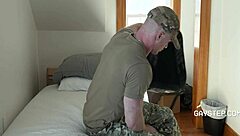 Anal sex with a father in law and a twink in a bareback porn video