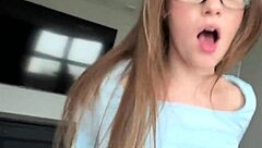 Nerd scott's 18yo step-sis gets wild in hardcore action