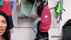 hottie steals bracelet while getting titty fucked