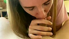 she's gagging and choking on deepthroat!