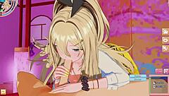 Rupee in Nikke Goddess of Victory sex scene, fucking blonde teen with sexy tits