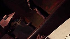 Busty MILF Alcina Dimitrescu in hot Resident Evil 8 scene