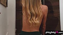 Skinny redhead ballerina kayla coyote undresses and stripteases flexibly