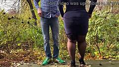 Big assed mother-in-law wears stockings for me