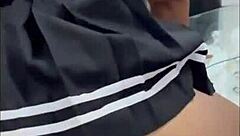 Does The Black Haired Gym Nymph Have Multiple Orgasms?