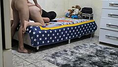 My stepfather and stepson’s secret: a steamy bedroom scene