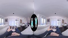 wetvr step sister takes advantage of the masturbator in this vr porn scene