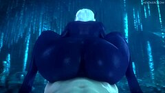 dark-skinned latina and ebony girls in wild 3d sfm compilation