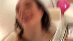 Very Thicc Blonde Slave Pleasures Master With Deepthroat Blowjob And Big Tits In BDSM Session