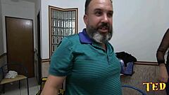 Brazilian milf Rafaella Denardin and blonde Melissa Devassa in intense orgy with Arab guy Victor Hugo and Alex Santo featuring big tits and monster cocks