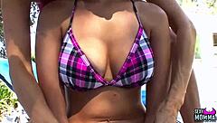 Sexymomma - tara boldly seduces step daughter missi with tongue sucking