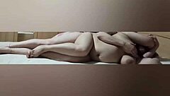 The bbw asian housewife cheats with a massive cock in her homemade video