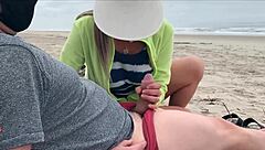 Passers-by looked but she continued until I cum in public anal.