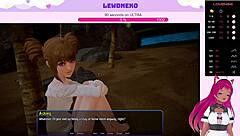 lewdneko gets naked using vibrator as maid slave in harem hotel!
