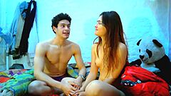 Teen 18+ Deepthroat Couple Posing Sexy Ass Moaning Sucking