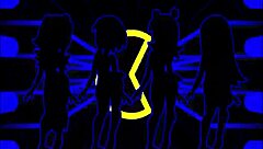 pacman ghost girls dance through three phases in anime style