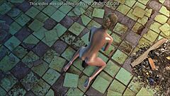 Katsu in a sex filled Fallout 4 adventure with a dildo